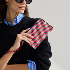 The Wallet Wristlet - Confetti Micro Check