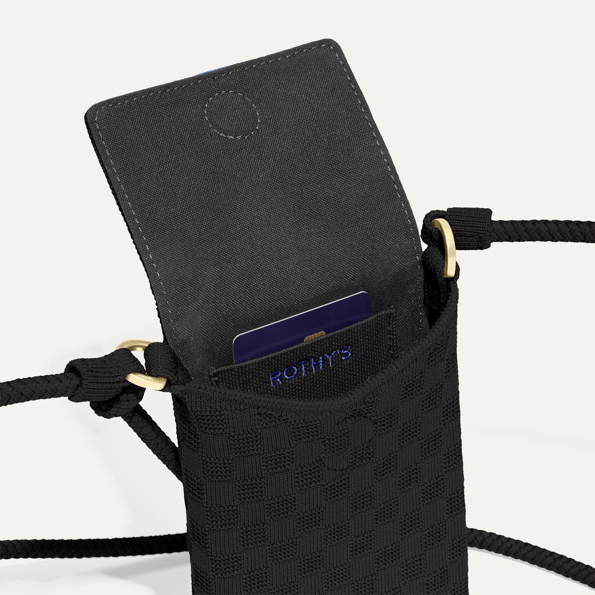 The Phone Crossbody - Black Sand