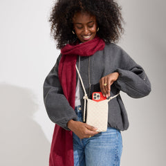 The Phone Crossbody - White Sand
