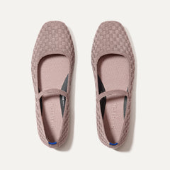 The Max Square Mary Jane - Dusty Lilac Basketweave
