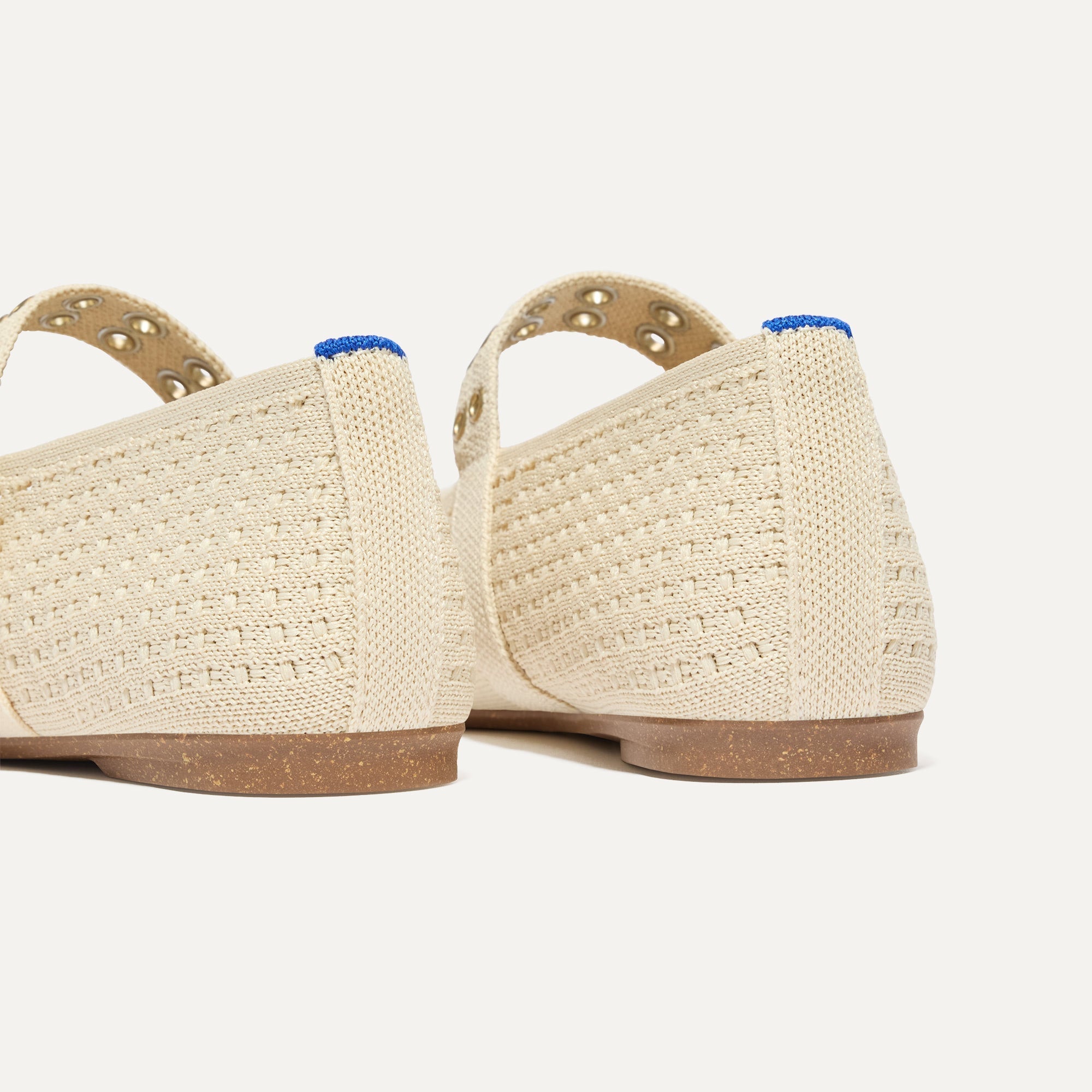 The Max Buckle Mary Jane - Off White Mesh