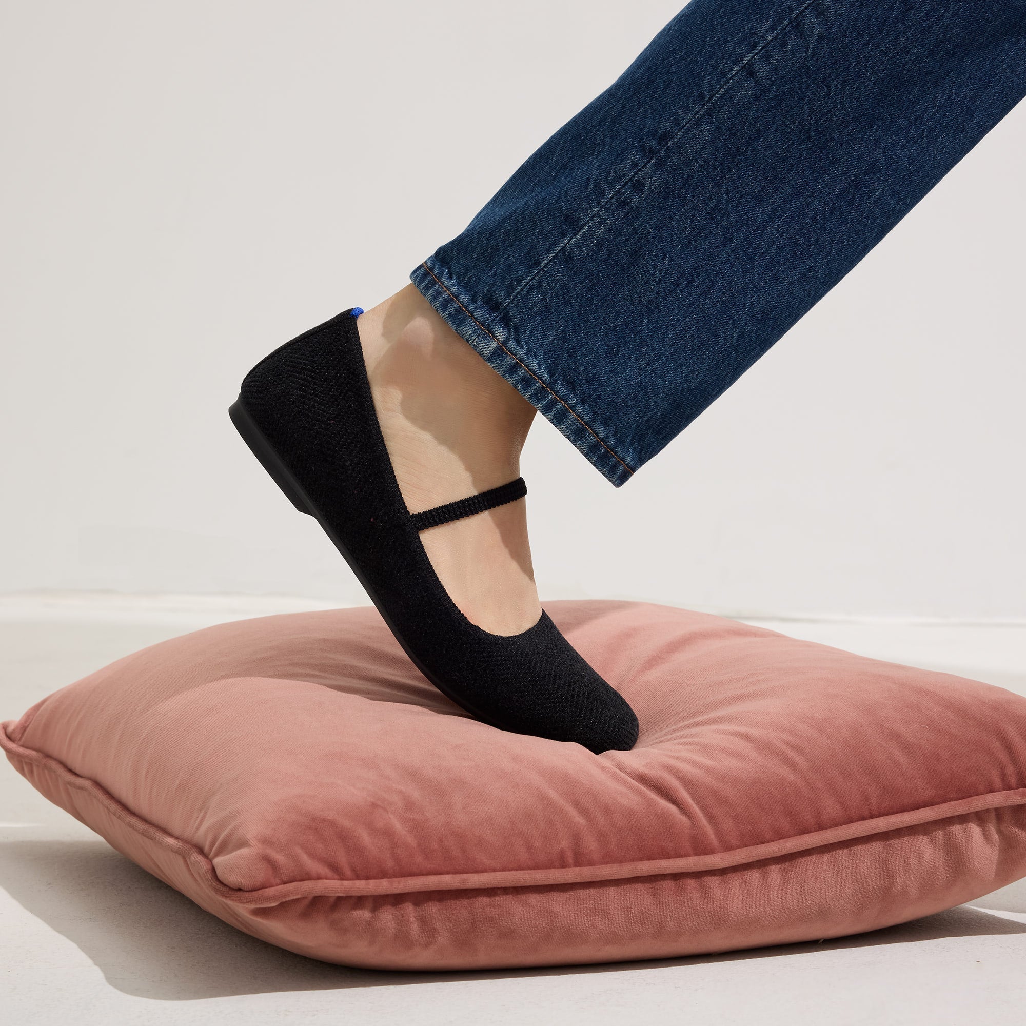 The ReVelvet™ Max Square Mary Jane - ReVelvet™ Black