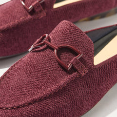 The ReVelvet™ Double Bit Loafer Mule - ReVelvet™ Syrah