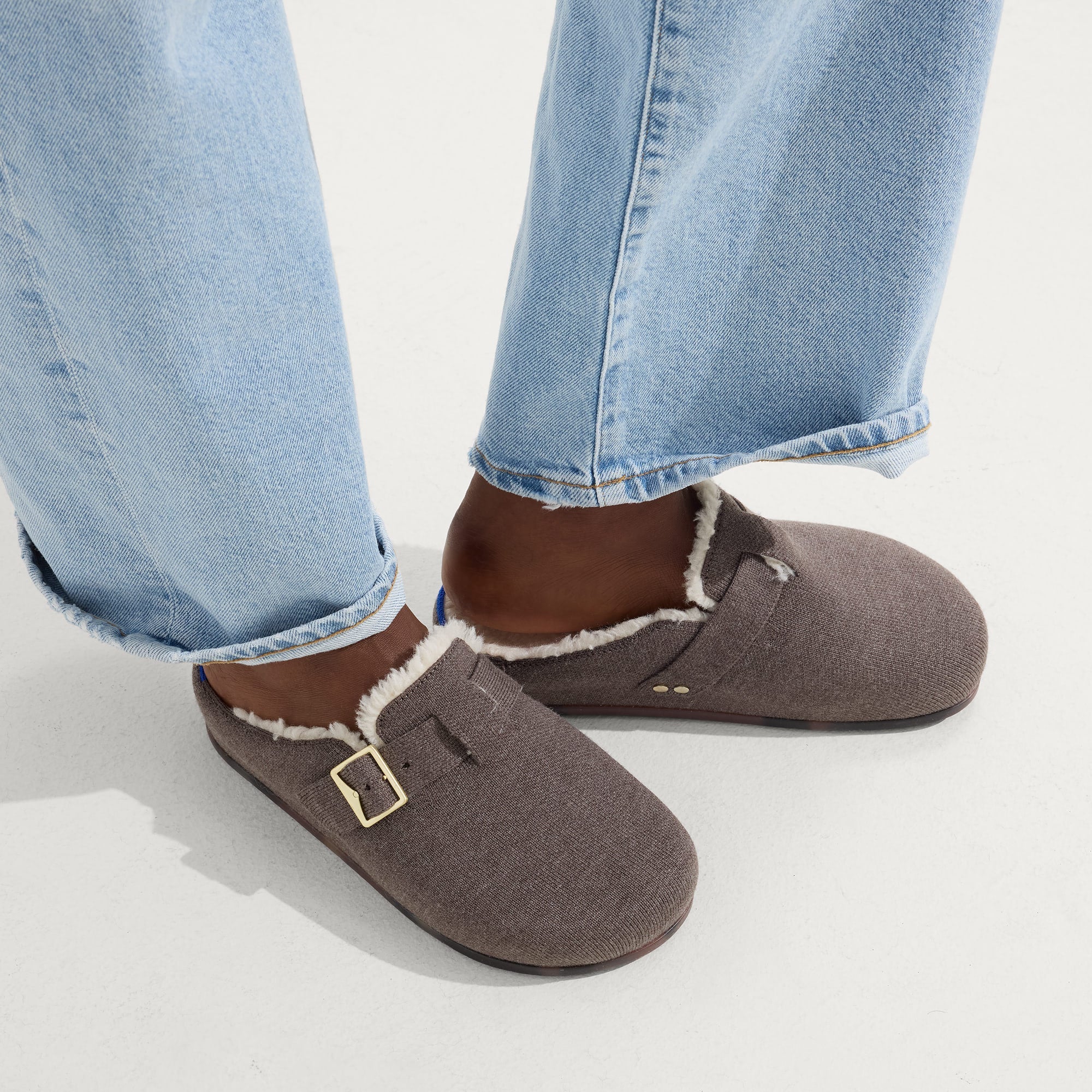 The Cozy Buckle Clog - Porcini