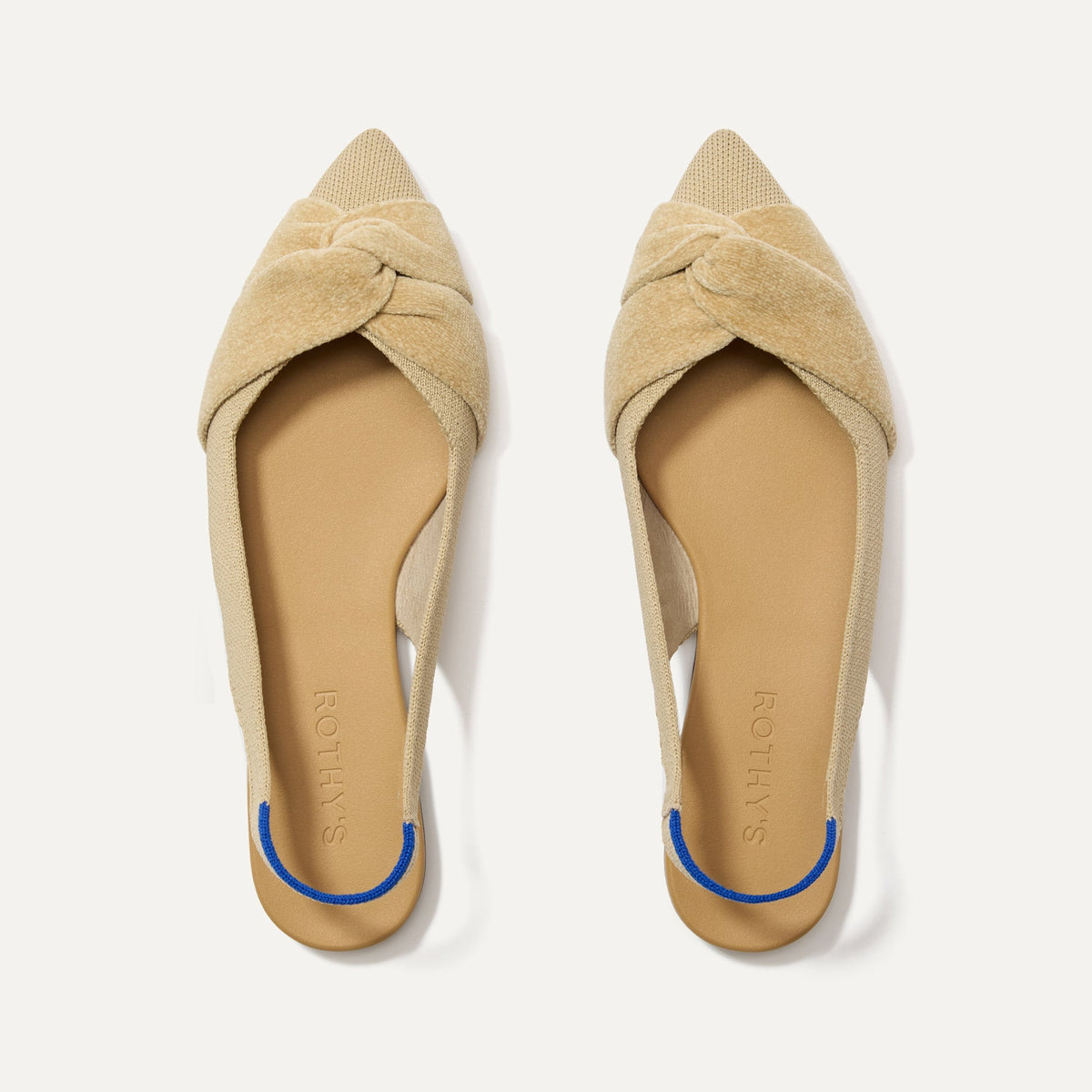 The Twist Point Slingback - Brioche