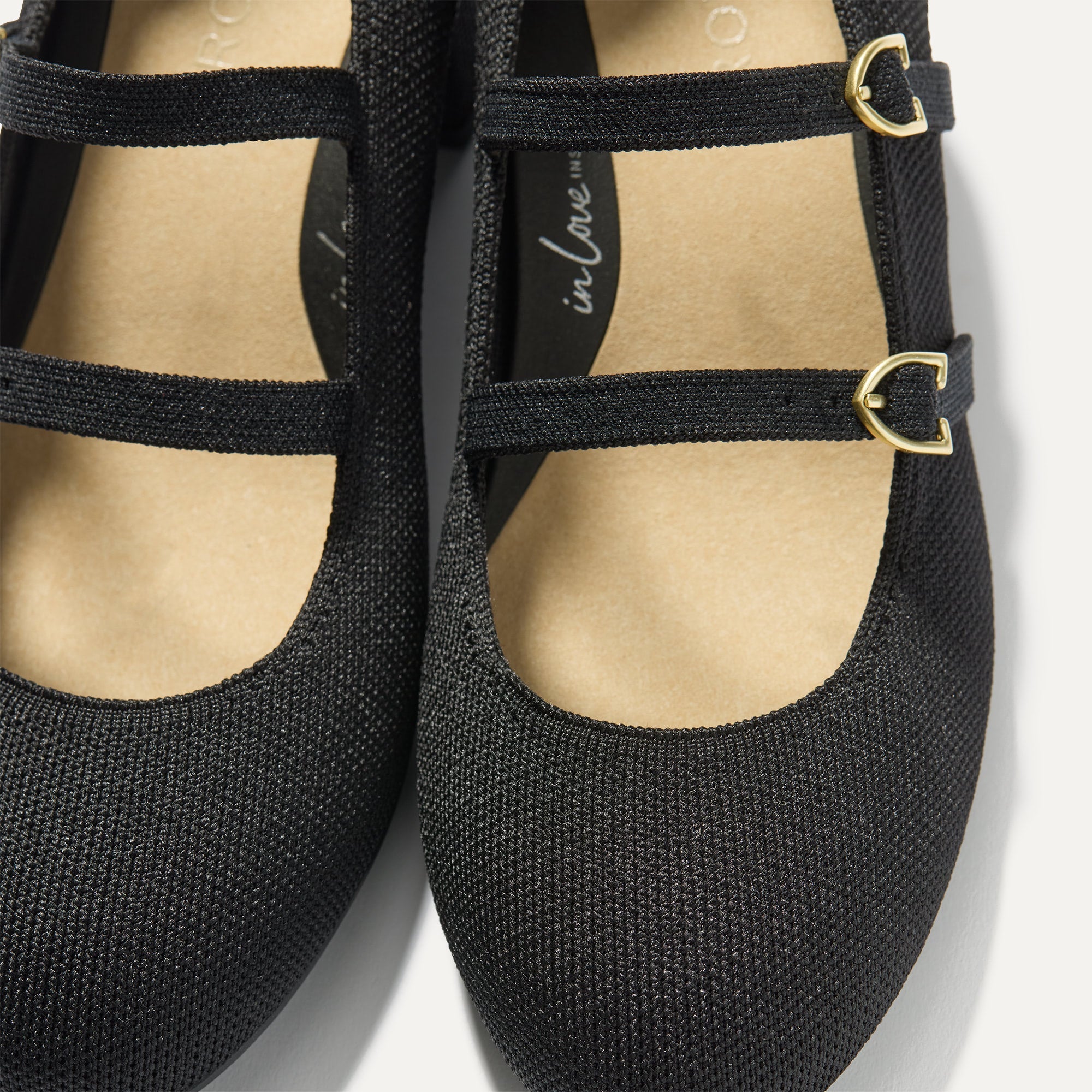 The Double Buckle Mary Jane Heel - Black