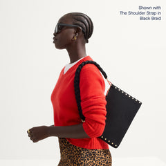 The Convertible Clutch - Studded Black